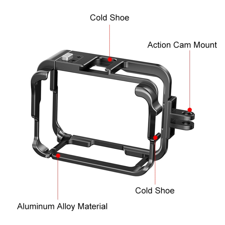 For Insta360 Ace Pro PULUZ Metal Protective Cage Adapter Frame, For Insta360 Ace Pro - ORIWHIZDJI & Insta360 AccessoriesInsta360 Ace SeriesProtection & Cases