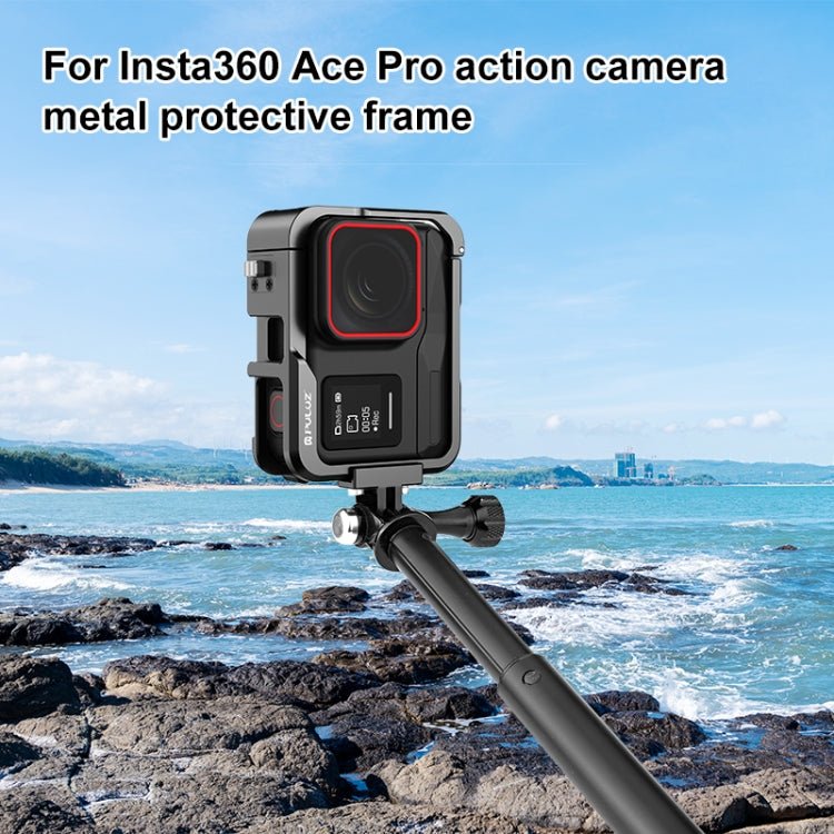 For Insta360 Ace Pro PULUZ Metal Protective Cage Adapter Frame, For Insta360 Ace Pro - ORIWHIZDJI & Insta360 AccessoriesInsta360 Ace SeriesProtection & Cases