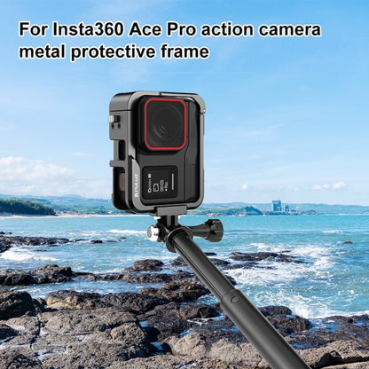 For Insta360 Ace Pro PULUZ Metal Protective Cage Adapter Frame, For Insta360 Ace Pro - ORIWHIZDJI & Insta360 AccessoriesInsta360 Ace SeriesProtection & Cases