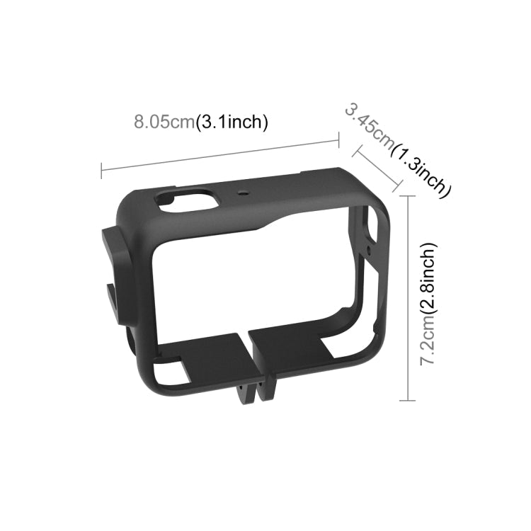 For Insta360 Ace Pro PULUZ Plastic Cage Expansion Adapter Frame with Cold Shoe Base, For Insta360 Ace Pro Plastic Cage - ORIWHIZDJI & Insta360 AccessoriesInsta360 Ace SeriesProtection & Cases