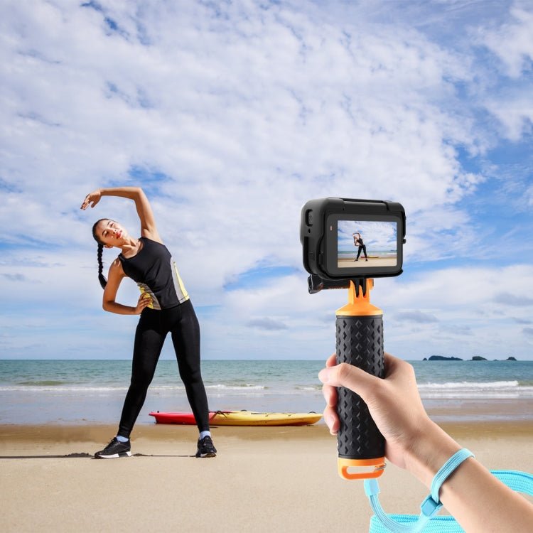 For Insta360 Ace Pro PULUZ Plastic Cage Expansion Adapter Frame with Cold Shoe Base, For Insta360 Ace Pro Plastic Cage - ORIWHIZDJI & Insta360 AccessoriesInsta360 Ace SeriesProtection & Cases