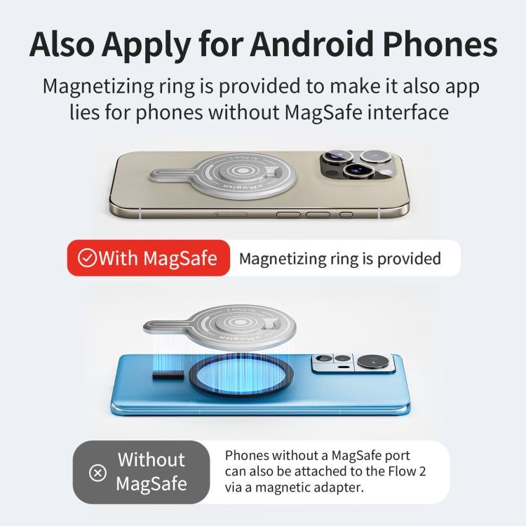 For Insta360 Flow 2 Pro AMagisn Magnetic Phone Mount Adapter Accessories - ORIWHIZaMagisnDJI & Insta360 AccessoriesOther Insta360 Accessories