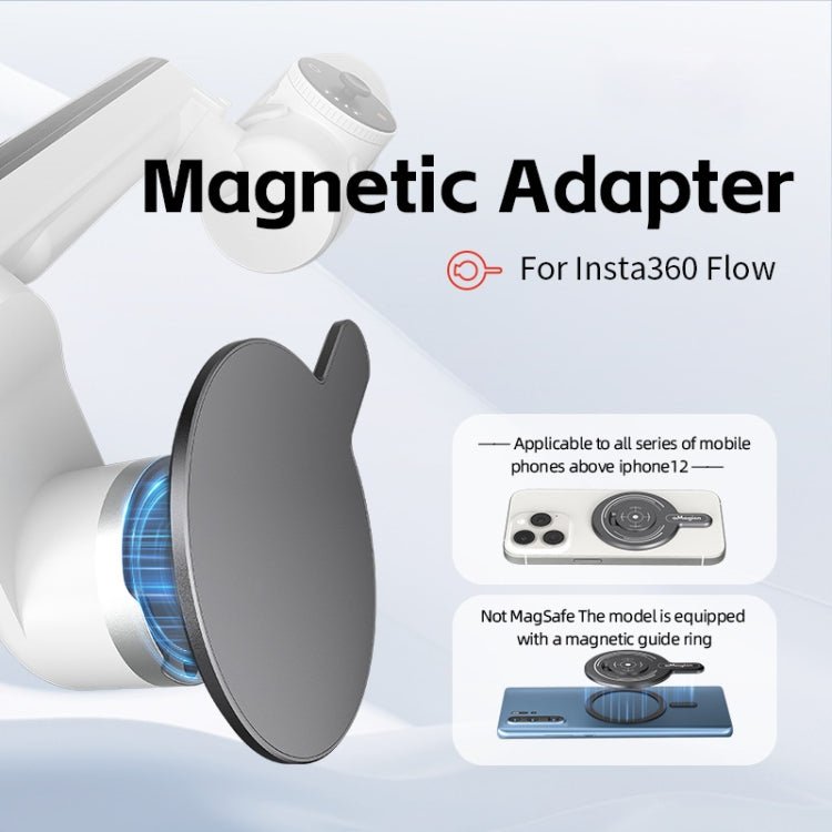 For Insta360 Flow aMagisn Gimbal Magnetic Adapter MagSafe Sports Camera Accessories - ORIWHIZaMagisnDJI & Insta360 AccessoriesOther Insta360 Accessories