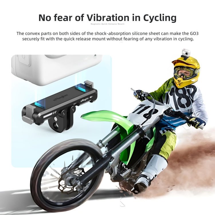 For Insta360 GO 3 / 3S aMagisn Magnetic Fast Disassembly Bottom Seat Bracket Sports Camera Accessories - ORIWHIZaMagisnDJI & Insta360 AccessoriesInsta360 GO Series