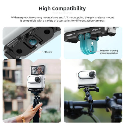 For Insta360 GO 3 / 3S aMagisn Magnetic Fast Disassembly Bottom Seat Bracket Sports Camera Accessories - ORIWHIZaMagisnDJI & Insta360 AccessoriesInsta360 GO Series