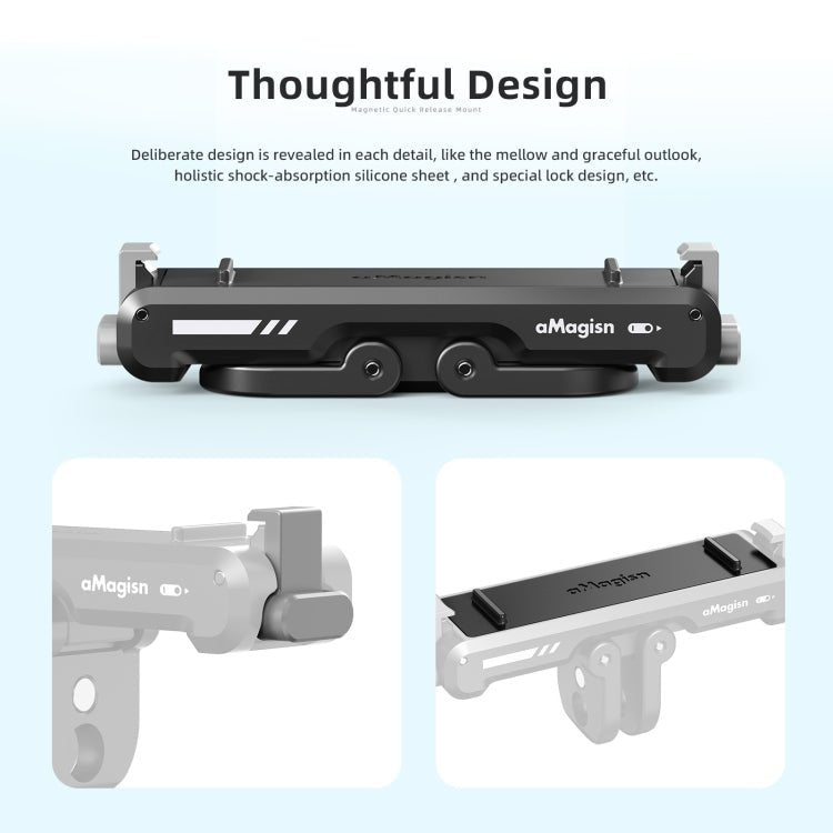 For Insta360 GO 3 / 3S aMagisn Magnetic Fast Disassembly Bottom Seat Bracket Sports Camera Accessories - ORIWHIZaMagisnDJI & Insta360 AccessoriesInsta360 GO Series