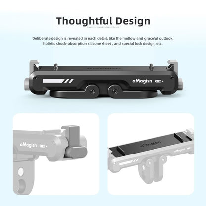 For Insta360 GO 3 / 3S aMagisn Magnetic Fast Disassembly Bottom Seat Bracket Sports Camera Accessories - ORIWHIZaMagisnDJI & Insta360 AccessoriesInsta360 GO Series