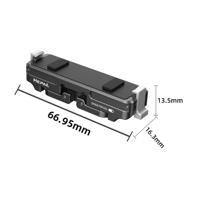 For Insta360 GO 3 / 3S HEPAIL AC - 08 Aluminium Alloy Magnetic Quick Release Base, AC - 08 - ORIWHIZDJI & Insta360 AccessoriesHEPAILInsta360 GO Series