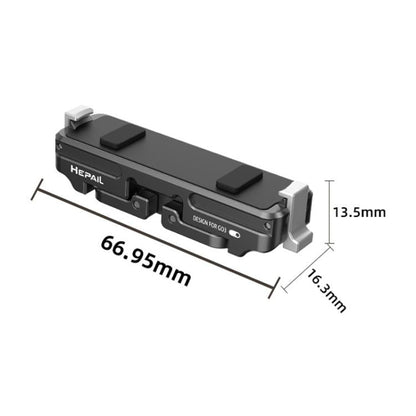 For Insta360 GO 3 / 3S HEPAIL AC - 08 Aluminium Alloy Magnetic Quick Release Base, AC - 08 - ORIWHIZDJI & Insta360 AccessoriesHEPAILInsta360 GO Series