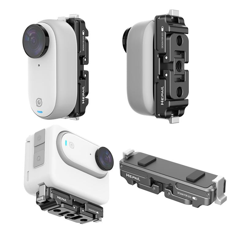 For Insta360 GO 3 / 3S HEPAIL AC - 08 Aluminium Alloy Magnetic Quick Release Base, AC - 08 - ORIWHIZDJI & Insta360 AccessoriesHEPAILInsta360 GO Series