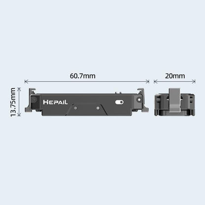 For Insta360 GO 3 / 3S HEPAIL AC69 Aluminium Alloy Quick - Release Charging Base, AC69 - ORIWHIZDJI & Insta360 AccessoriesHEPAILInsta360 GO Series
