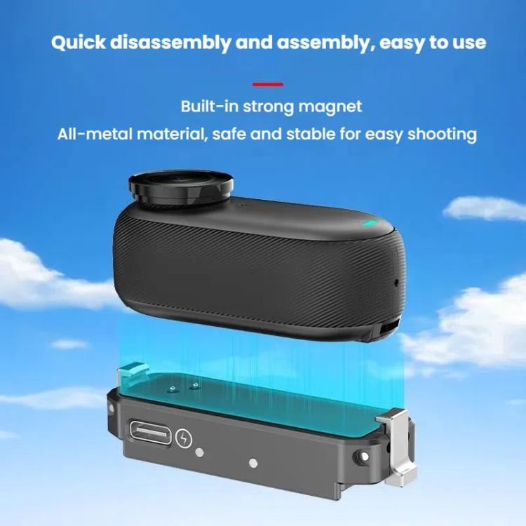 For Insta360 GO 3 / 3S HEPAIL AC69 Aluminium Alloy Quick - Release Charging Base, AC69 - ORIWHIZDJI & Insta360 AccessoriesHEPAILInsta360 GO Series