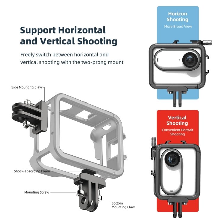For Insta360 GO 3 aMagisn Metal Rabbit Cage Protection Bezel Accessories - ORIWHIZaMagisnDJI & Insta360 AccessoriesInsta360 GO Series