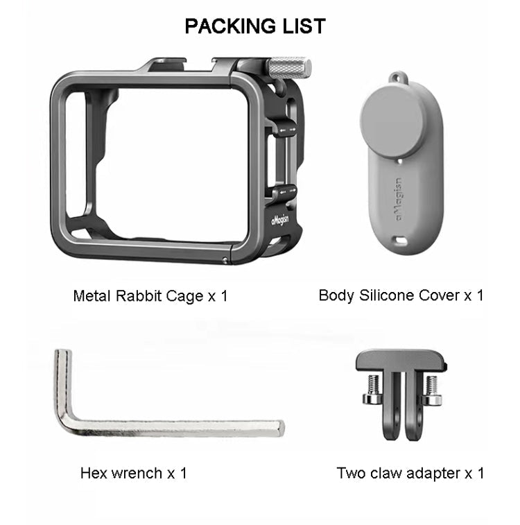 For Insta360 GO 3 aMagisn Metal Rabbit Cage Protection Bezel Accessories - ORIWHIZaMagisnDJI & Insta360 AccessoriesInsta360 GO Series
