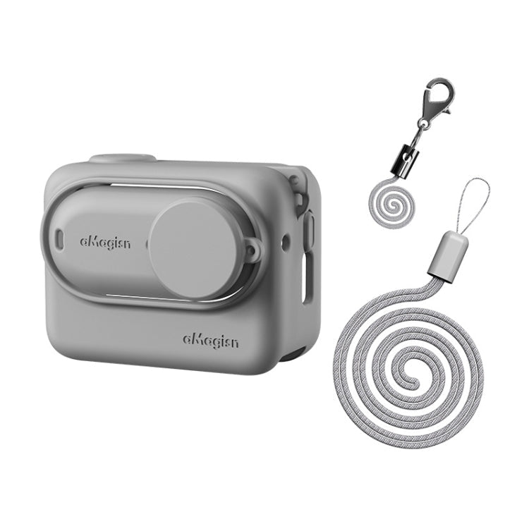 For Insta360 GO 3 AMagisn Silicone Body Cover Protective Case With Lanyard - ORIWHIZaMagisnDJI & Insta360 AccessoriesInsta360 GO Series