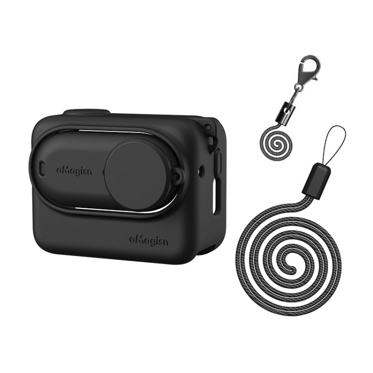For Insta360 GO 3 AMagisn Silicone Body Cover Protective Case With Lanyard - ORIWHIZaMagisnDJI & Insta360 AccessoriesInsta360 GO Series