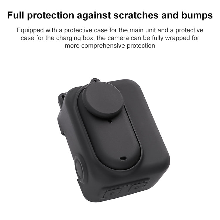 For Insta360 GO 3 Camera Body Charging Case Silicone Case with Lens Cap & Strap - ORIWHIZDJI & Insta360 AccessoriesInsta360 GO SeriesProtection & Cases