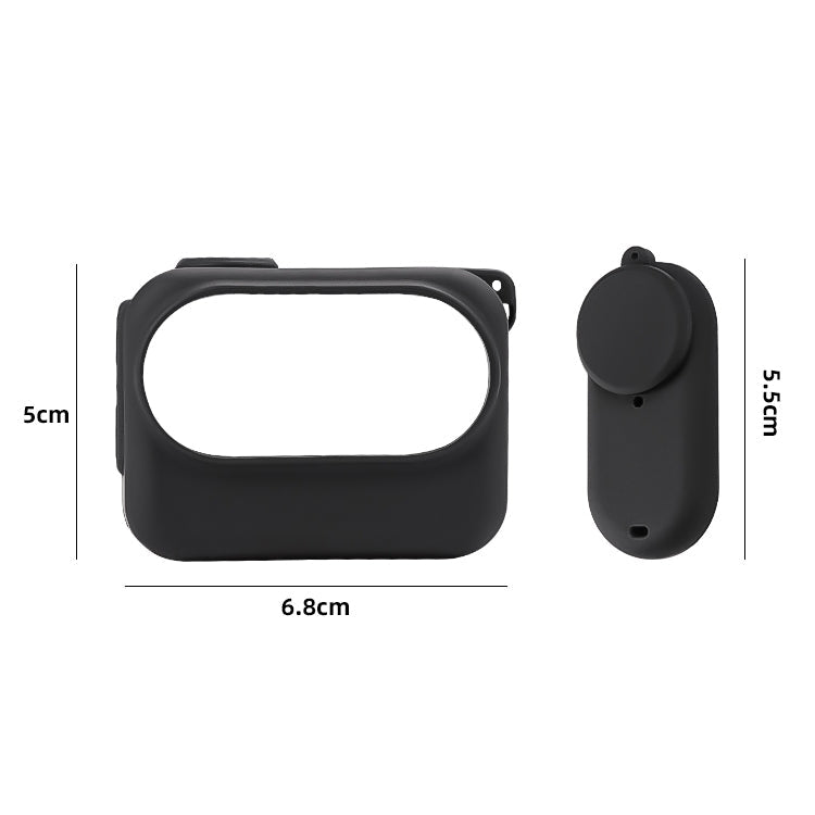 For Insta360 GO 3 Camera Body Charging Case Silicone Case with Lens Cap & Strap - ORIWHIZDJI & Insta360 AccessoriesInsta360 GO SeriesProtection & Cases