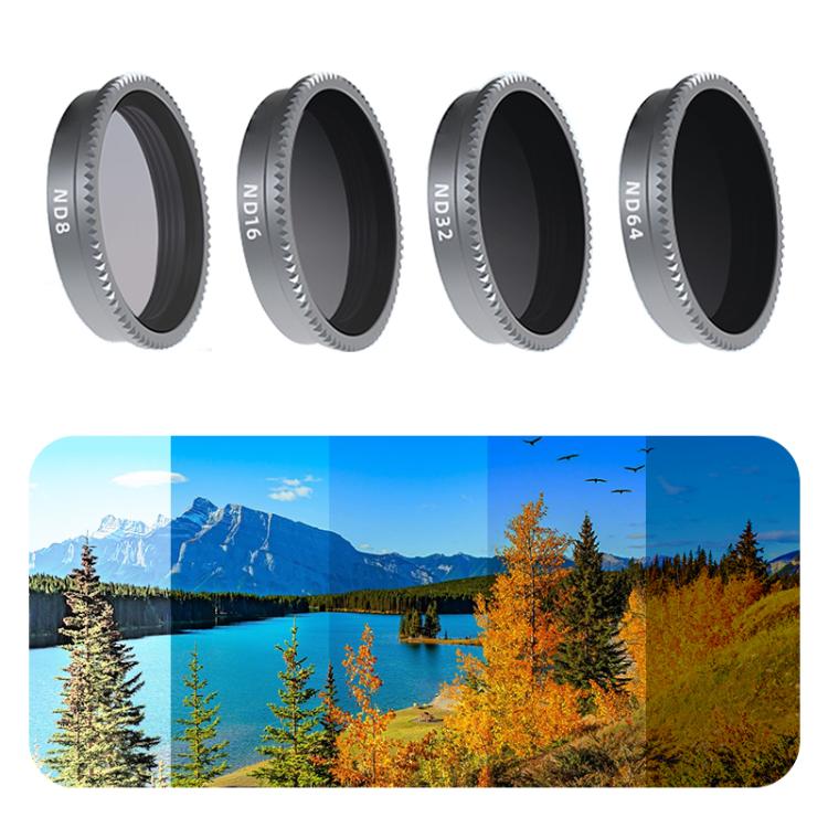 For Insta360 GO 3 Camera Lens Filter, CPL, ND8, ND16, ND32, ND64, 4 in 1 ND8 - 64 - ORIWHIZDJI & Insta360 AccessoriesInsta360 GO SeriesLen Accessories