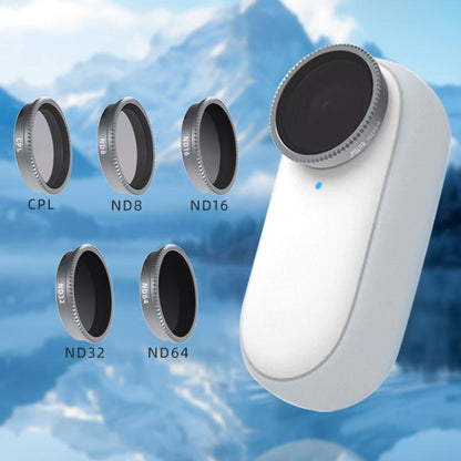 For Insta360 GO 3 Camera Lens Filter, CPL, ND8, ND16, ND32, ND64, 4 in 1 ND8 - 64 - ORIWHIZDJI & Insta360 AccessoriesInsta360 GO SeriesLen Accessories