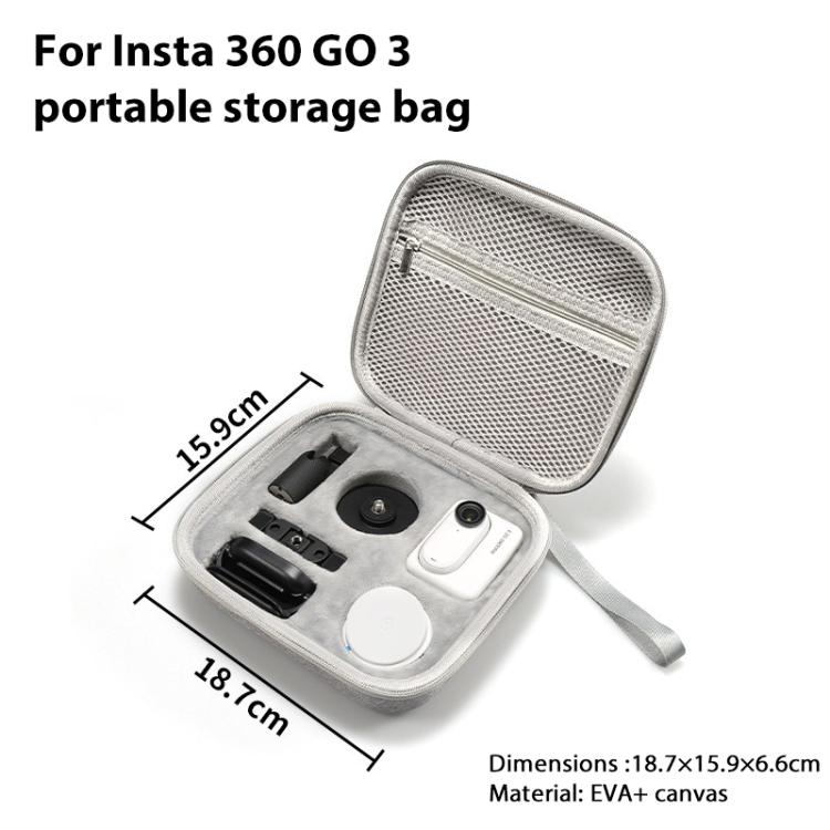 For Insta360 GO 3 / GO 3S Portable EVA Storage Box Case, For Insta360 GO 3 / GO 3S EVA Storage Box - ORIWHIZDJI & Insta360 AccessoriesInsta360 GO SeriesProtection & Cases