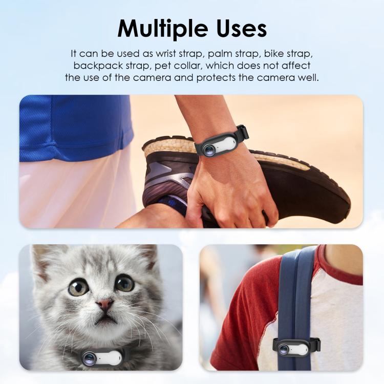 For Insta360 GO 3 / GO 3S PULUZ Camera Silicone Case Wristband Bicycle Strap Extension Mount - ORIWHIZDJI & Insta360 AccessoriesInsta360 GO SeriesMounts