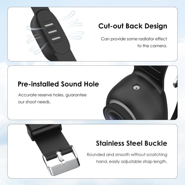 For Insta360 GO 3 / GO 3S PULUZ Camera Silicone Case Wristband Bicycle Strap Extension Mount - ORIWHIZDJI & Insta360 AccessoriesInsta360 GO SeriesMounts