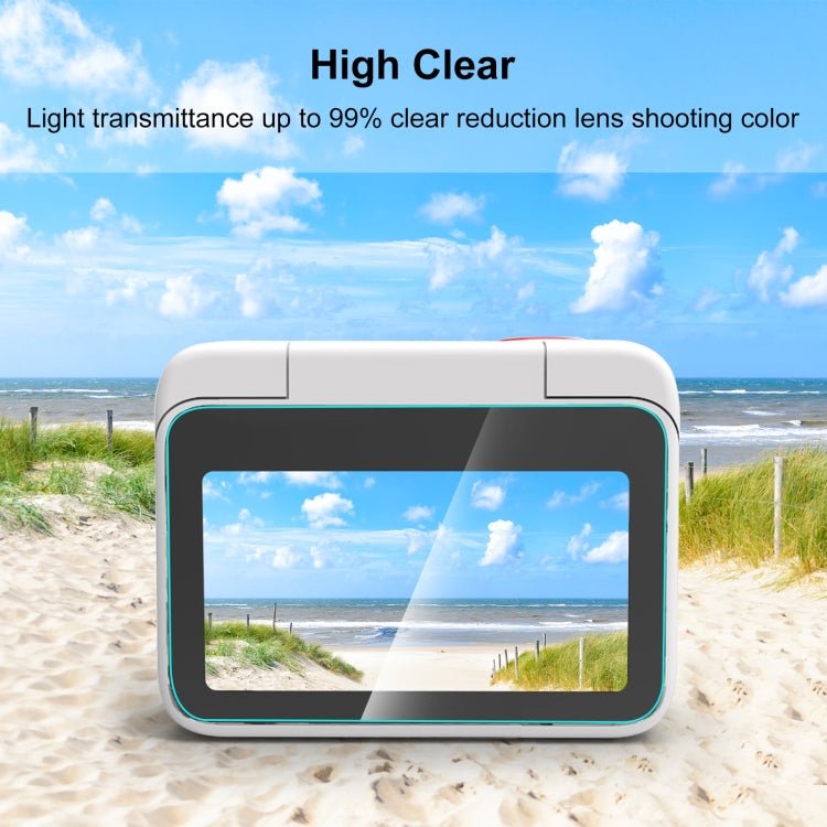 For Insta360 GO 3 PULUZ 2 in 1 Screen and Lens Tempered Glass Film, Tempered Glass Film - ORIWHIZDJI & Insta360 AccessoriesInsta360 GO SeriesProtection & Cases
