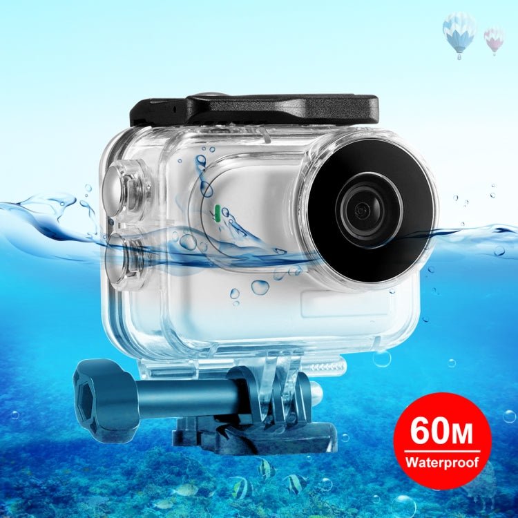 For Insta360 GO 3 PULUZ 60m Underwater Waterproof Housing Case with Base Adapter & Screw, Waterproof Housing Case - ORIWHIZDJI & Insta360 AccessoriesInsta360 GO SeriesProtection & Cases