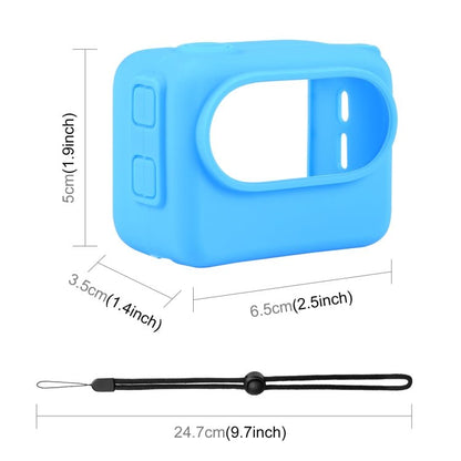 For Insta360 GO 3 PULUZ Camera Charging Case Silicone Case with Lens Cap & Strap, Silicone Case with Lens Cap(Black), Silicone Case with Lens Cap(Blue) - ORIWHIZDJI & Insta360 AccessoriesInsta360 GO SeriesProtection & Cases