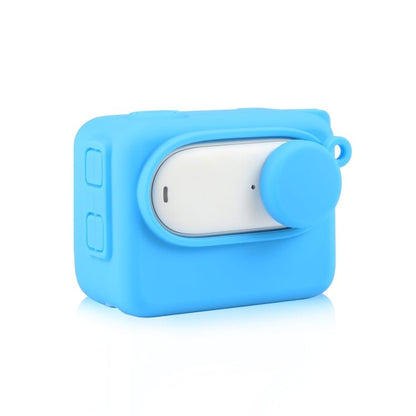 For Insta360 GO 3 PULUZ Camera Charging Case Silicone Case with Lens Cap & Strap, Silicone Case with Lens Cap(Black), Silicone Case with Lens Cap(Blue) - ORIWHIZDJI & Insta360 AccessoriesInsta360 GO SeriesProtection & Cases
