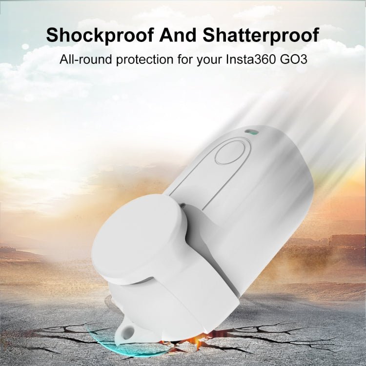 For Insta360 GO 3 PULUZ Camera Silicone Case with Lens Cover, Silicone Case with Lens Cover (White), Silicone Case with Lens Cover (Black), Silicone Case with Lens Cover (Red) - ORIWHIZDJI & Insta360 AccessoriesInsta360 GO SeriesProtection & Cases