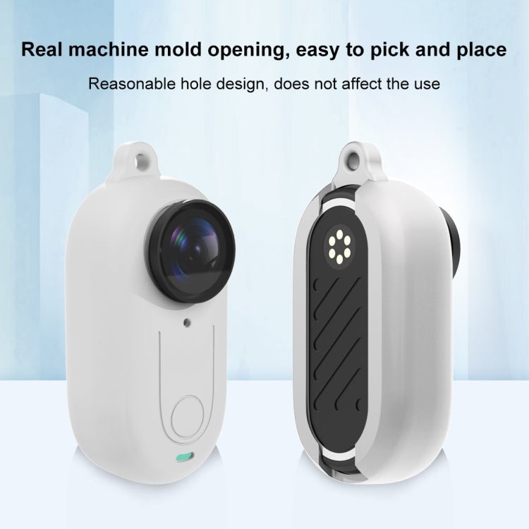 For Insta360 GO 3 PULUZ Camera Silicone Case with Lens Cover, Silicone Case with Lens Cover (White), Silicone Case with Lens Cover (Black), Silicone Case with Lens Cover (Red) - ORIWHIZDJI & Insta360 AccessoriesInsta360 GO SeriesProtection & Cases