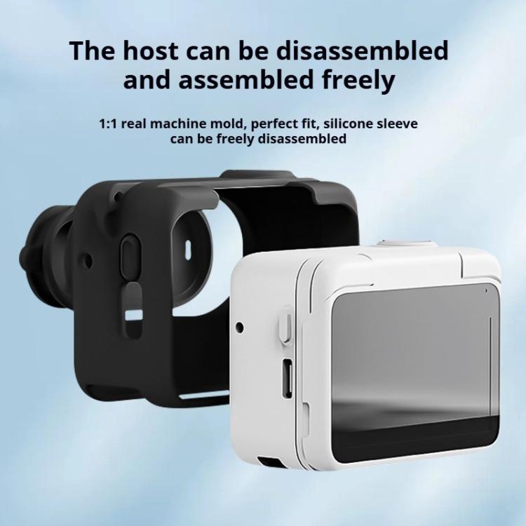 For Insta360 GO 3S Camera Charging Case Silicone Case with Lens Cap & Strap, For Insta360 GO 3S - ORIWHIZDJI & Insta360 AccessoriesInsta360 GO SeriesProtection & Cases