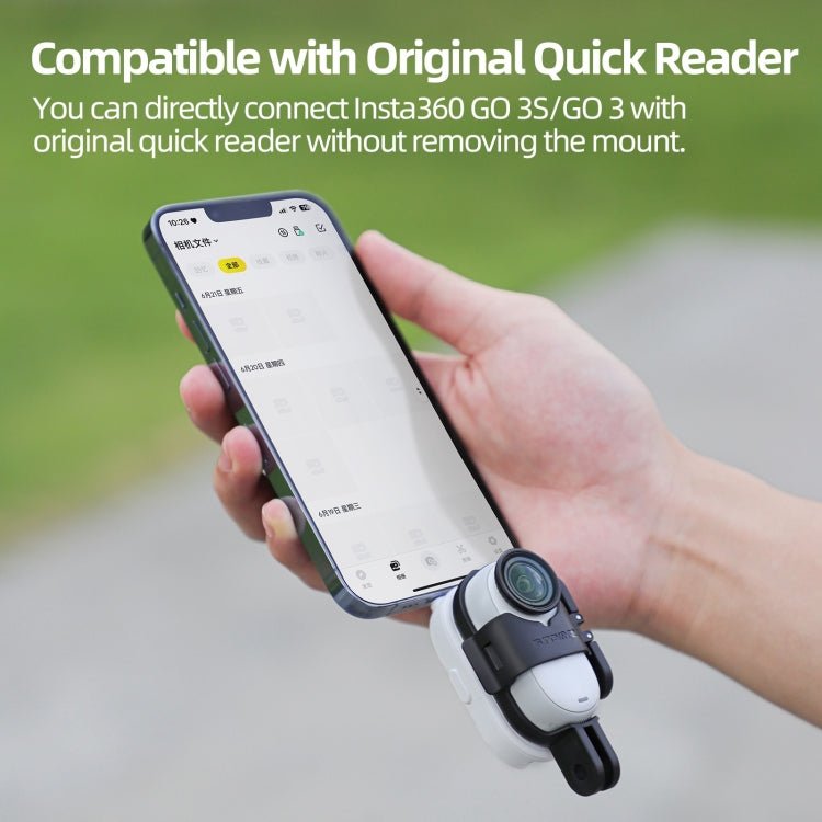 For Insta360 GO 3S / GO 3 Sunnylife Foldable Vertical - Horizontal Mount Adapter Protective Frame Brackets Housing Case, For Insta360 GO 3S / GO 3 - ORIWHIZDJI & Insta360 AccessoriesInsta360 GO SeriesMounts