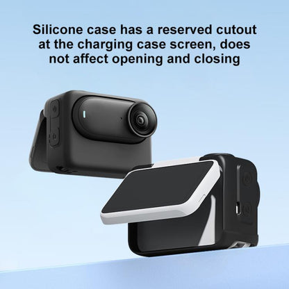 For Insta360 GO 3S PULUZ Camera Charging Box Silicone Cover with Lens Cap & Strap, For Insta360 GO 3S - ORIWHIZDJI & Insta360 AccessoriesInsta360 GO SeriesProtection & Cases