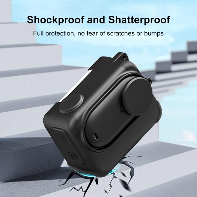 For Insta360 GO 3S PULUZ Camera Charging Box Silicone Cover with Lens Cap & Strap, For Insta360 GO 3S - ORIWHIZDJI & Insta360 AccessoriesInsta360 GO SeriesProtection & Cases