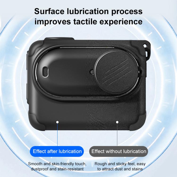For Insta360 GO 3S PULUZ Camera Charging Box Silicone Cover with Lens Cap & Strap, For Insta360 GO 3S - ORIWHIZDJI & Insta360 AccessoriesInsta360 GO SeriesProtection & Cases