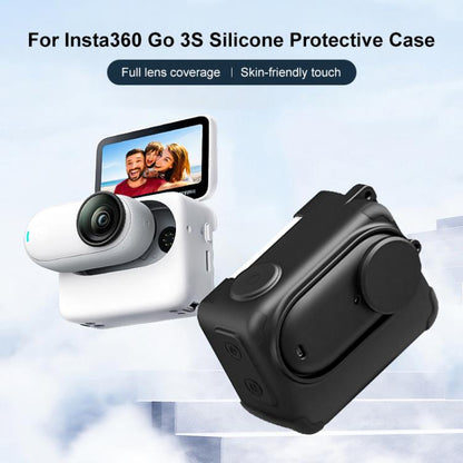 For Insta360 GO 3S PULUZ Camera Charging Box Silicone Cover with Lens Cap & Strap, For Insta360 GO 3S - ORIWHIZDJI & Insta360 AccessoriesInsta360 GO SeriesProtection & Cases