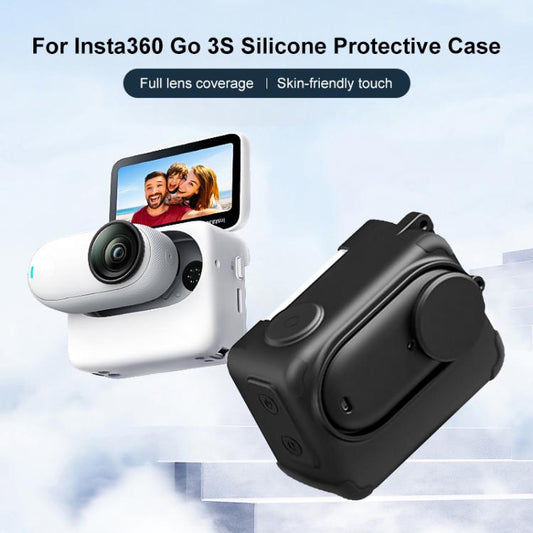 For Insta360 GO 3S PULUZ Camera Charging Box Silicone Cover with Lens Cap & Strap, For Insta360 GO 3S - ORIWHIZDJI & Insta360 AccessoriesInsta360 GO SeriesProtection & Cases