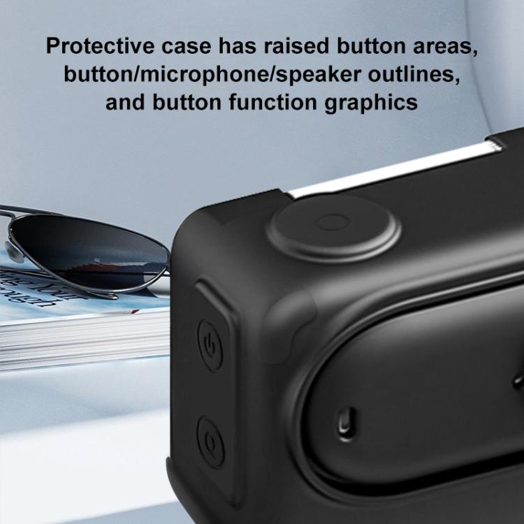 For Insta360 GO 3S PULUZ Camera Charging Box Silicone Cover with Lens Cap & Strap, For Insta360 GO 3S - ORIWHIZDJI & Insta360 AccessoriesInsta360 GO SeriesProtection & Cases