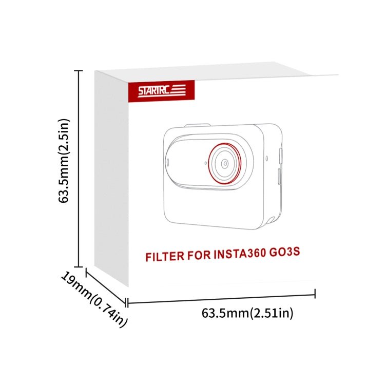 For Insta360 GO 3S STARTRC MCUV Camera Lens Filter, MCUV - ORIWHIZDJI & Insta360 AccessoriesInsta360 GO SeriesLen Accessories