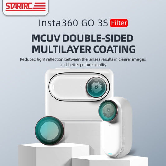 فلتر عدسة كاميرا Insta360 GO 3S STARTRC MCUV، MCUV - ORIWHIZDJI وملحقات Insta360، سلسلة Insta360 GO، ملحقات العدسة