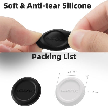 For Insta360 GO 3S Sunnylife 2pcs Black and White Scratch - resistant Lens Protective Cap, Lens Protective Cap - ORIWHIZDJI & Insta360 AccessoriesInsta360 GO SeriesLen Accessories