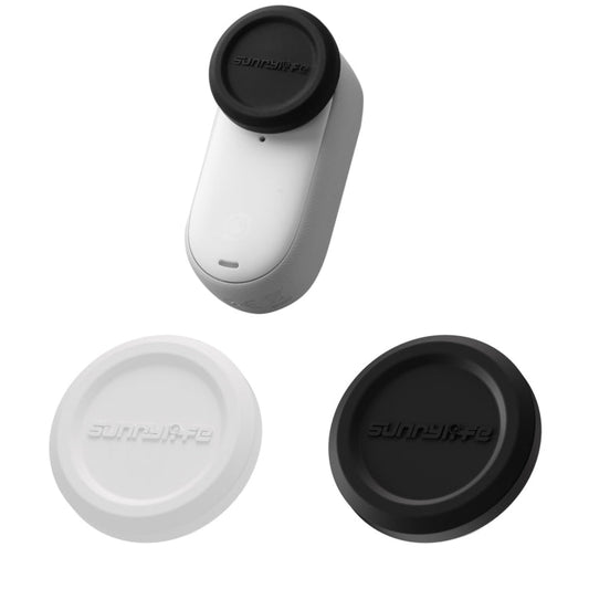 غطاء حماية عدسة مقاوم للخدش من Sunnylife، قطعتان، أسود وأبيض، لكاميرا Insta360 GO 3S، غطاء حماية العدسة - ORIWHIZDJI وملحقات Insta360، سلسلة Insta360 GO، ملحقات العدسة