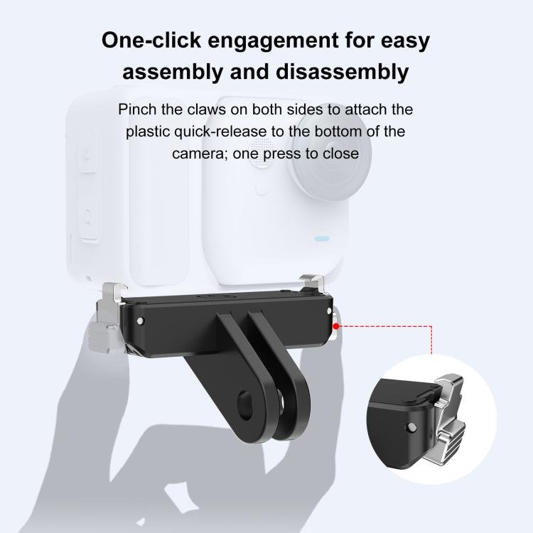 For Insta360 GO UItra PULUZ Plastic Magnetic Quick Release Base Mount, Quick Release Base - ORIWHIZDJI & Insta360 AccessoriesInsta360 GO SeriesMounts