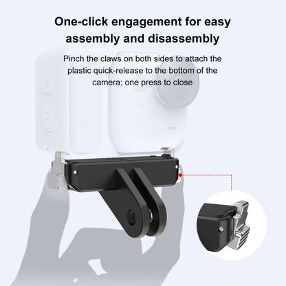 For Insta360 GO UItra PULUZ Plastic Magnetic Quick Release Base Mount, Quick Release Base - ORIWHIZDJI & Insta360 AccessoriesInsta360 GO SeriesMounts
