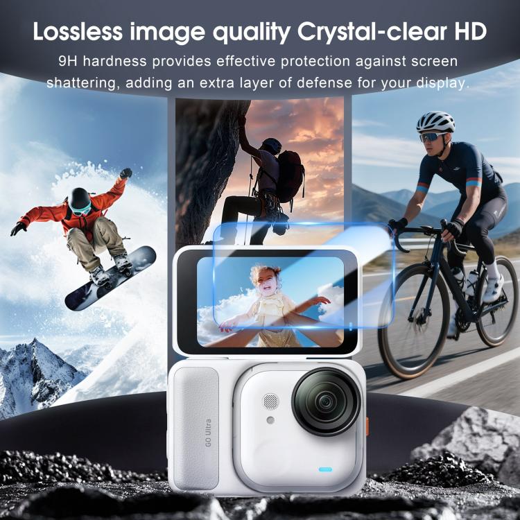 For Insta360 GO Ultra 2pcs STARTRC Screen Tempered Gass Film, STARTRC - ORIWHIZDJI & Insta360 AccessoriesInsta360 GO SeriesProtection & Cases