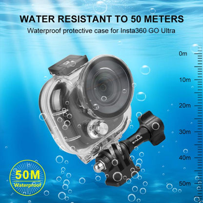 For Insta360 GO Ultra 50m Waterproof Case Thumb Main Body Camera Dive Housing Cover, For Insta360 GO Ultra Thumb Main Body - ORIWHIZDJI & Insta360 AccessoriesInsta360 GO SeriesProtection & Cases