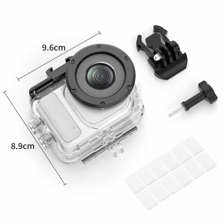 For Insta360 GO Ultra 60m Waterproof Case Kit Dive Housing With Dual Cold Shoe - ORIWHIZDJI & Insta360 AccessoriesInsta360 GO SeriesProtection & Cases
